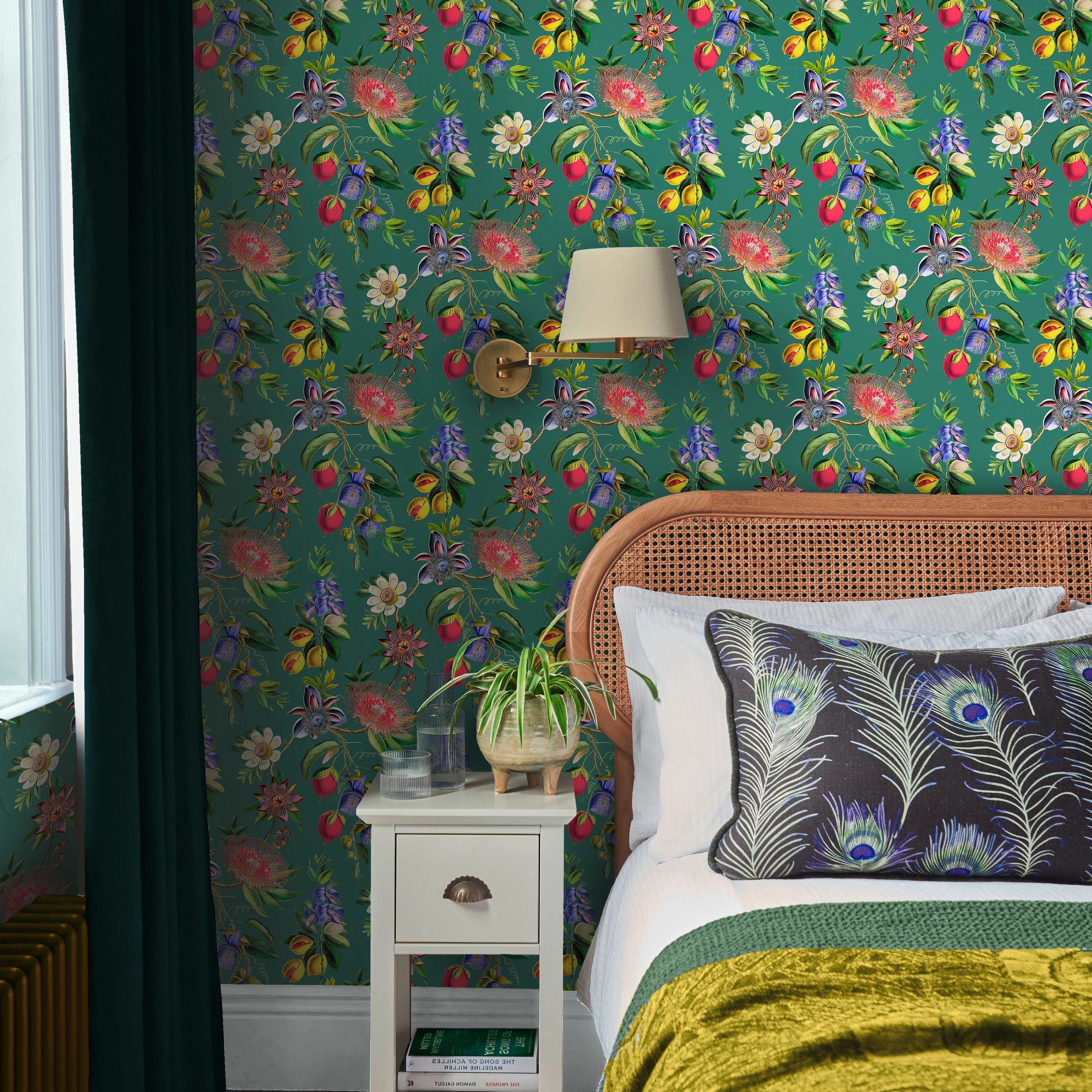 Physic Garden Wallpaper 127918 By Graham Brown In Teal Blue Green